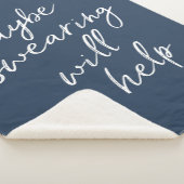 Vielleicht hilft das Schwitzen dem knackigen Text  Sherpadecke (3/4)