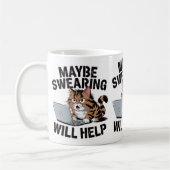 Vielleicht hilft das Schwitzen den Katzenbesitzern Kaffeetasse (Links)