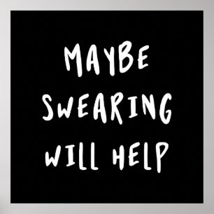 Vielleicht hilft das Schwitzen Poster