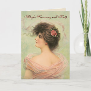 Vielleicht hilft Fluchen Leer drinnen am Ende Karte