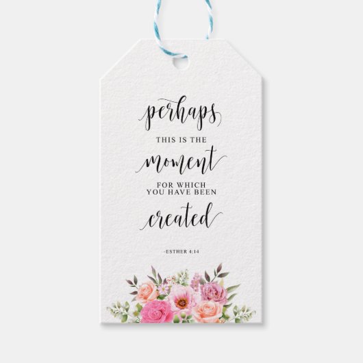 Vielleicht ist dies der Moment, Esther 4:14 Geschenkanhänger (Vorderseite)