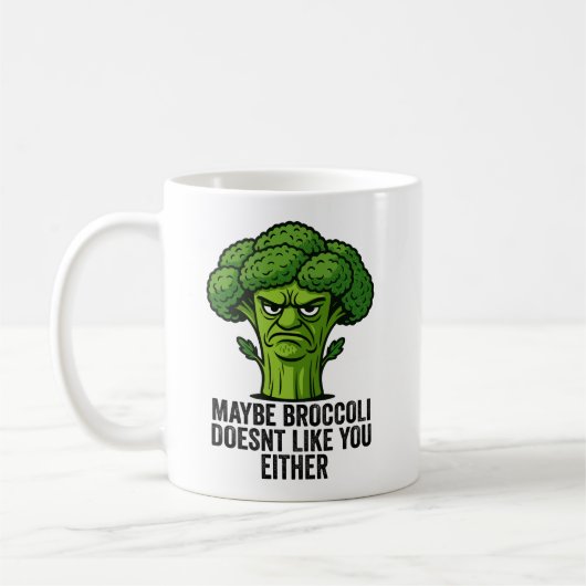 Vielleicht mag Broccoli dich auch nicht Kaffeetasse (Links)