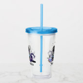 Vielleicht morgen - Schwarze Katze, Bücher und Hex Acryltrinkbecher (Rechts)