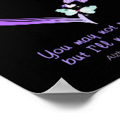 Vielleicht nicht erinnern, aber ich werde Alzheime Poster (Ecke)