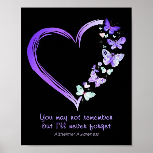Vielleicht nicht erinnern, aber ich werde Alzheime Poster (Vorne)