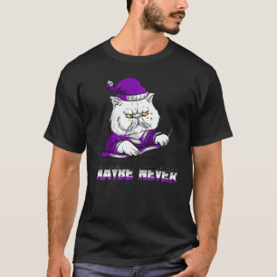 Vielleicht Nie Asexualität Wütende Katze Asexuell T-Shirt