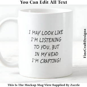 Vielleicht sehe ich aus, als höre ich gerade die 0 kaffeetasse