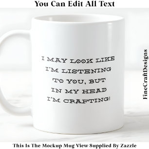 Vielleicht sehe ich aus, als höre ich gerade die 0 kaffeetasse