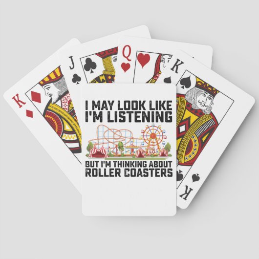 Vielleicht sehe ich aus, als ob ich zuhöre, aber i spielkarten (Rückseite)