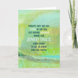 Vielleicht sind die Sterne unsere Geliebten Karte