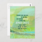 Vielleicht sind die Sterne unsere Geliebten Postkarte (Vorne/Hinten)