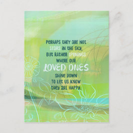 Vielleicht sind die Sterne unsere Geliebten Postkarte