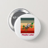 Vielleicht später Niedlich Panda Button (Vorne & Hinten)