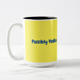 Vielleicht Vodka-Tasse Zweifarbige Tasse