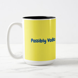 Vielleicht Vodka-Tasse Zweifarbige Tasse