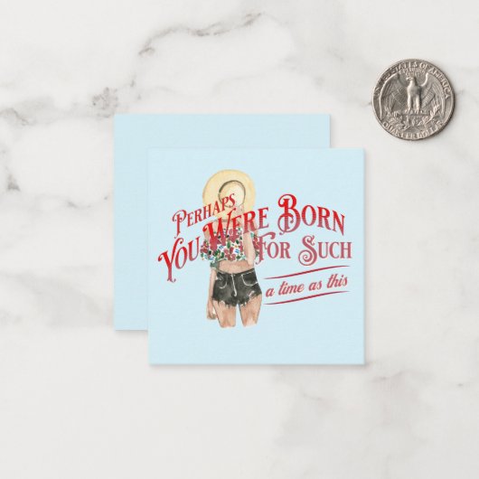 Vielleicht waren Sie für eine Zeit Notecard gebore Mitteilungskarte (Vorderseite/Rückseite Beispiel)