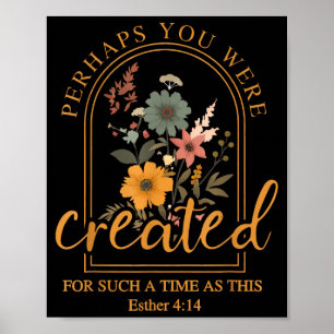 Vielleicht warst du D Bibelvers Glaube Christlich  Poster