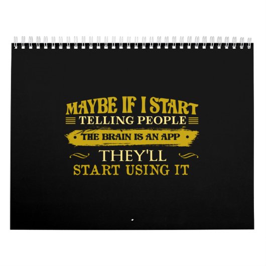 Vielleicht, wenn ich anfange, Leuten zu erzählen,  Kalender (Titelbild)