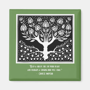 Vielleicht wird ein singender Vogel kommen Magnet