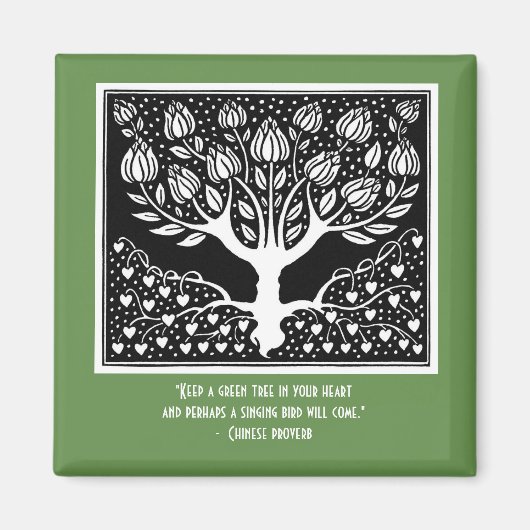 Vielleicht wird ein singender Vogel kommen Magnet (Vorne)