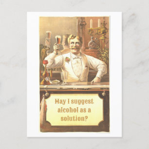 Vielleicht Würde Trinken Helfen Lustige Postkarte