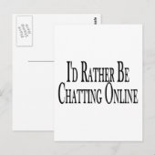 Vielmehr Chat online Postkarte (Vorne/Hinten)