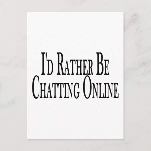 Vielmehr Chat online Postkarte (Vorderseite)