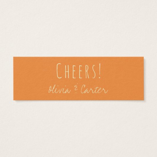 Vielseitige Getränke-Tickets in Creme, Orange & St (Rückseite)