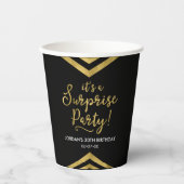 Vielseitige Imitate Gold Zickzack Es ist ein überr Pappbecher (Vorderseite)