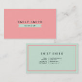 Vielseitige Sozialmedium-Pastellrosa und Visitenkarte (Vorne/Hinten)