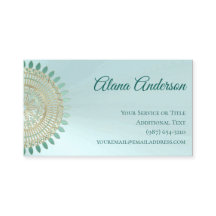 Vielseitige tadellose Grün-und GoldMandala