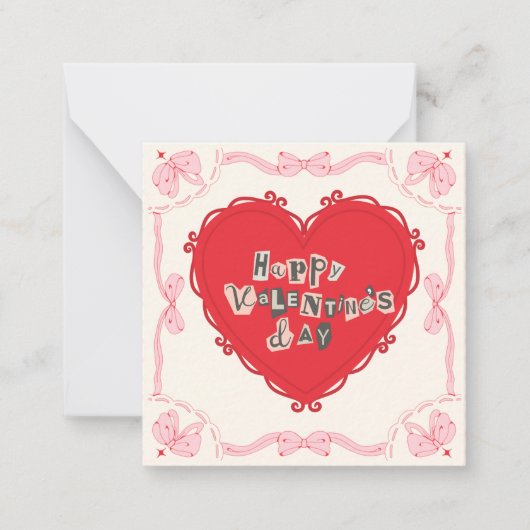 Vielseitiger Valentinstag Mitteilungskarte (Vorderseite)