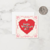 Vielseitiger Valentinstag Mitteilungskarte (Vorderseite/Rückseite Beispiel)