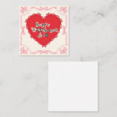 Vielseitiger Valentinstag Mitteilungskarte (Vorne/Hinten)