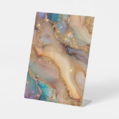 Vielseitiges Beige Holografisches Alkoholtupfer-Fa Sockelschild (Vorderseite)