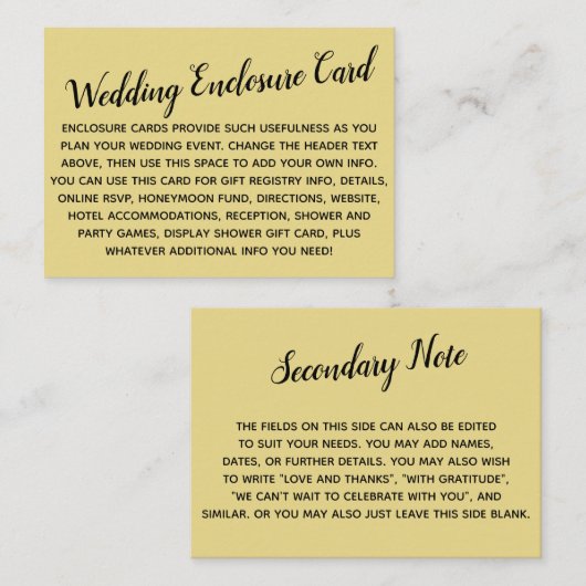 Vielseitiges, benutzerdefiniertes einfaches DIY We Begleitkarte (Vorne/Hinten)