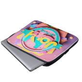 Vielseitiges DJ-Logo - Feiern der Fusion Laptopschutzhülle (Vorne Knopf)
