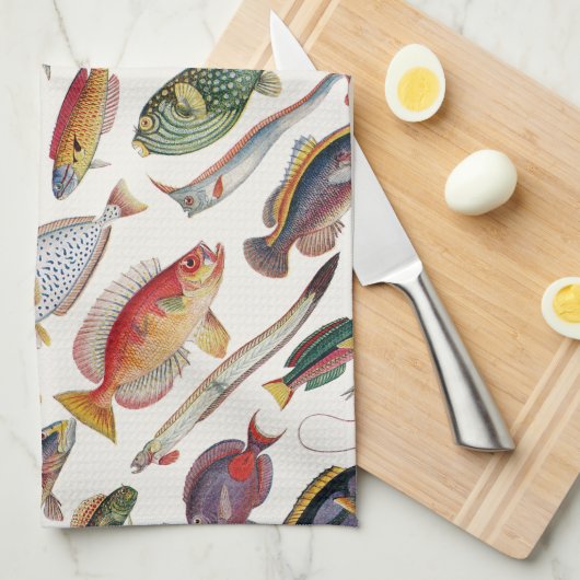 Vielzahl der Fische Handtuch (Viertel Falte)