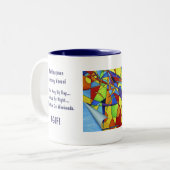 Vielzwecktrinkgefäß Zweifarbige Tasse (Vorderseite Links)