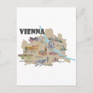 Vienna Austria Karte Übersicht