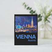 Vienna Austria Retro Poster Postkarte (Stehend Vorderseite)