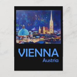 Vienna Austria Retro Poster Postkarte