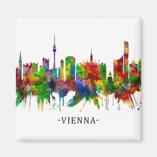 Vienna Austria Skyline Magnet