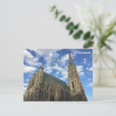 Vienna Austria St Stephens Cathedral Travel Foto Postkarte (Stehend Vorderseite)