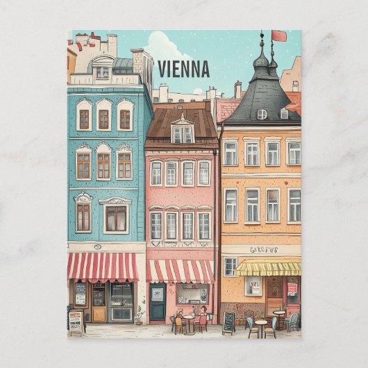 Vienna Austria Travel Postkarte (Vorderseite)
