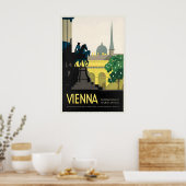 Vienna Austria Vintage Travel Poster (Küche)