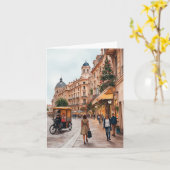 Vienna Austria Wasserfarbe Karte (Gelbe Blume)