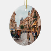 Vienna Austria Wasserfarbe Keramik Ornament (Rechts)