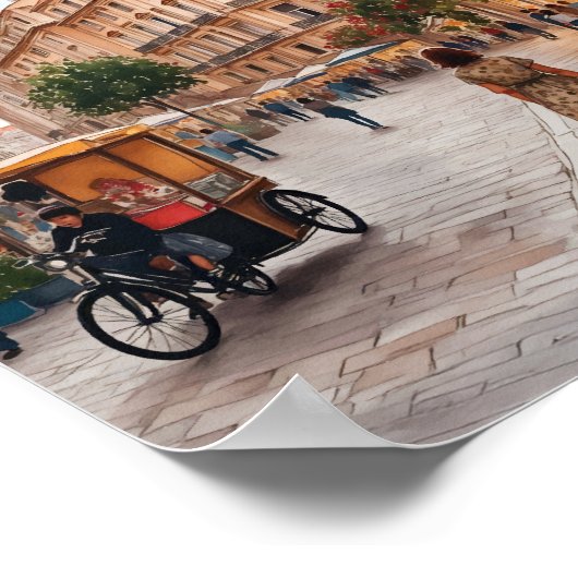 Vienna Austria Wasserfarbe Poster (Ecke)