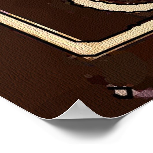 Vienna Café Sign Vintag Poster (Ecke)